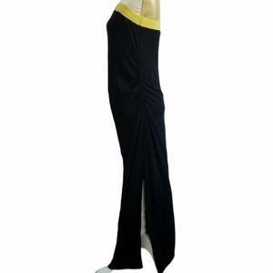 Maternity Dress Loved by Heidi Klum Strapless Maxi Dress with Side Slit